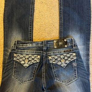 Gently used bootcut Miss Me Jeans 29/34